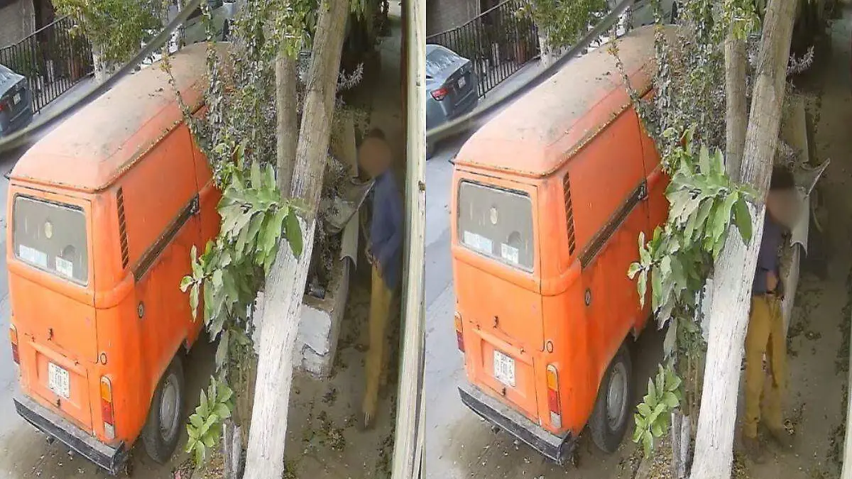 Hombre es captado por cámaras de seguridad defecando en Torreón